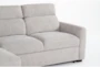 Nalia Oyster 98" 2 Piece High Back Convertible Sleeper Sectional with Left Arm Facing Storage Chaise - Detail