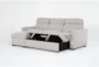 Nalia Oyster 98" 2 Piece High Back Convertible Sleeper Sectional with Left Arm Facing Storage Chaise - Side
