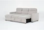 Nalia Oyster 98" 2 Piece High Back Convertible Sleeper Sectional with Left Arm Facing Storage Chaise - Sleeper