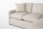 Cozy Linen 84" Sofa with Reversible Chaise - Detail