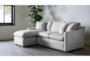 Cozy White 84" Sofa with Reversible Chaise - Room