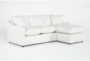 Cozy White 84" Sofa with Reversible Chaise - Signature
