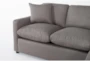 Cozy Charcoal 84" Sofa with Reversible Chaise - Detail