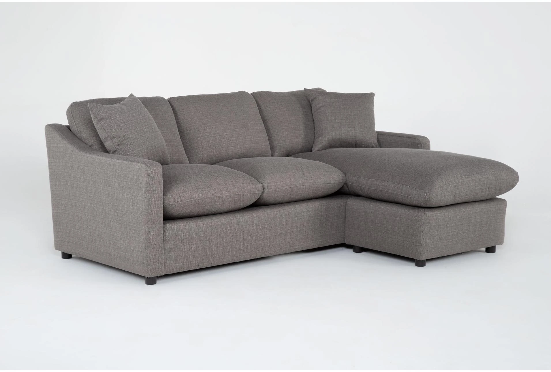Cozy Charcoal 84 Sofa With Reversible