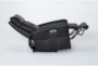 Hylman Black Leather Zero Gravity Recliner with Power Headrest, USB & Built-in Battery - Side
