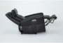 Hylman Black Leather Zero Gravity Recliner with Power Headrest, USB & Built-in Battery - Side