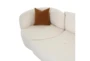 Shiva Cream Boucle 2 Piece Modular Right Arm Facing Sofa - Detail
