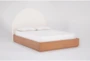 Catania Queen Wood Platform Bed & Headboard - Side