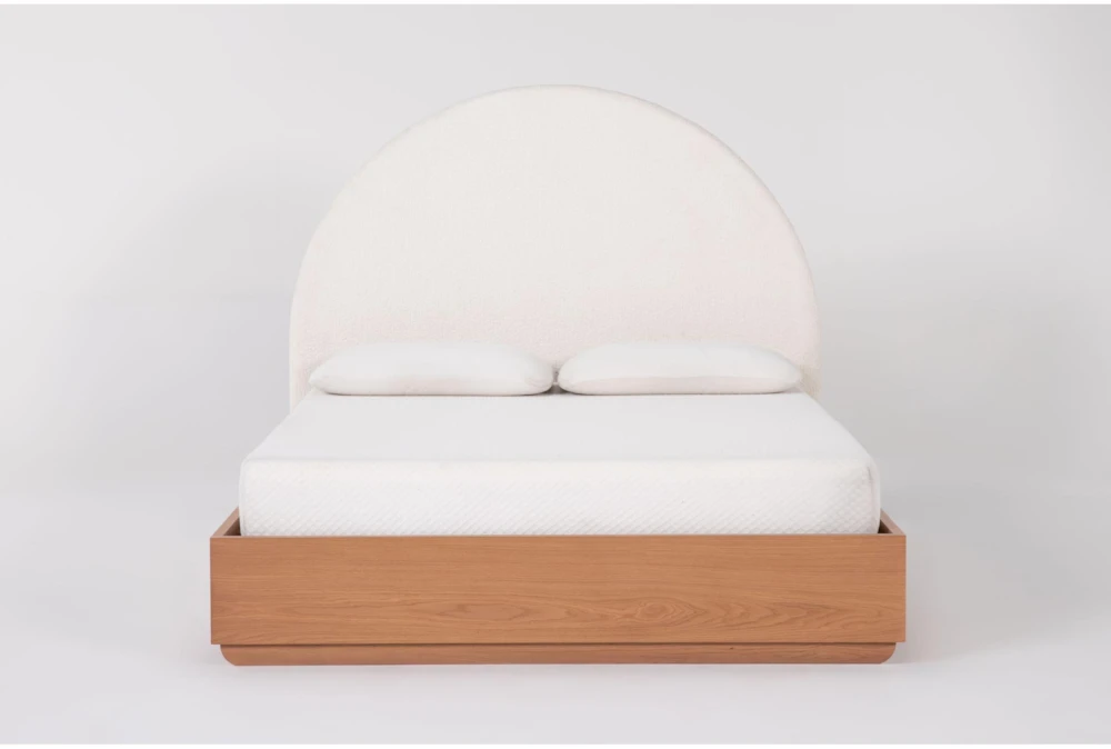 Catania Queen Wood Platform Bed & Headboard