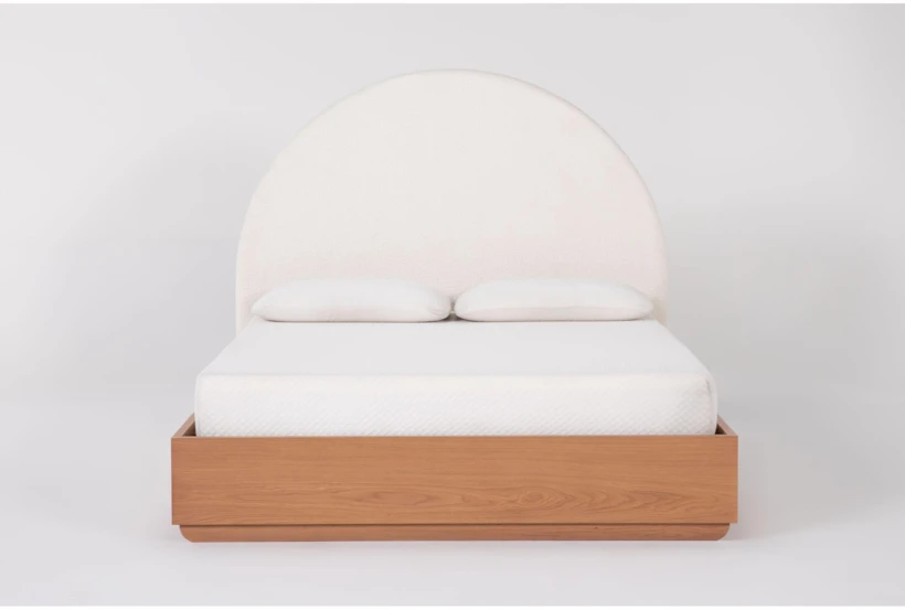 Catania Queen Wood Platform Bed & Headboard - 360