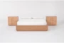 Catania California King Wood Platform 3 Piece Bedroom Set With 2 Nightstands - Signature