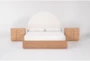 Catania California King Wood Platform & Headboard 4 Piece Bedroom Set With 2 Nightstands - Signature
