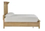 Eloise Natural Queen Wood Panel Bed With Led Lights - Side