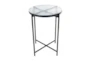Tayla Black Metal + Glass Accent Table - Signature