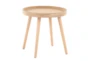 18" Natural Wood Nesting Tables - Front
