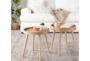 18" Natural Wood Nesting Tables - Room