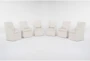 Broadway Beige Dining Arm Chair With Casters Set Of 6 - Signature
