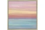 26X26 Cotton Candy Sunset With Champagne Floater Frame - Signature