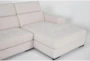 Braxton 2 Piece Sliding Seat Sectional with Right Arm Facing Chaise & Adjustable Headrest - Side