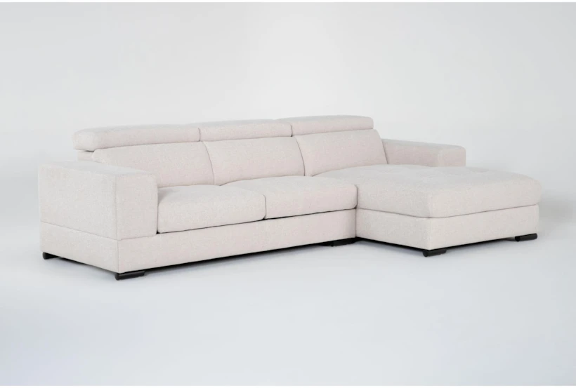 Braxton 2 Piece Sliding Seat Sectional with Right Arm Facing Chaise & Adjustable Headrest - 360
