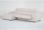 Braxton 2 Piece Sliding Seat Sectional with Left Arm Facing Chaise & Adjustable Headrest - Side
