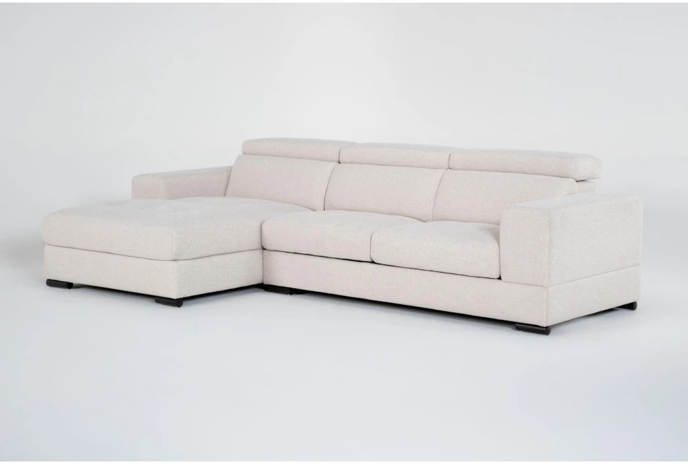 Braxton 2 Piece Sliding Seat Sectional with Left Arm Facing Chaise & Adjustable Headrest