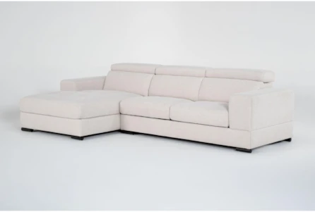 Braxton 2 Piece Sliding Seat Sectional with Left Arm Facing Chaise & Adjustable Headrest - Main