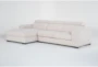 Braxton 2 Piece Sliding Seat Sectional with Left Arm Facing Chaise & Adjustable Headrest - Signature