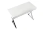 43" White Luxe Writing Desk With 1 Drawer - Top