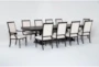 Chapleau III 92-120" Extendable Dining With Side Chair + Arm Chair Set For 10 - Side