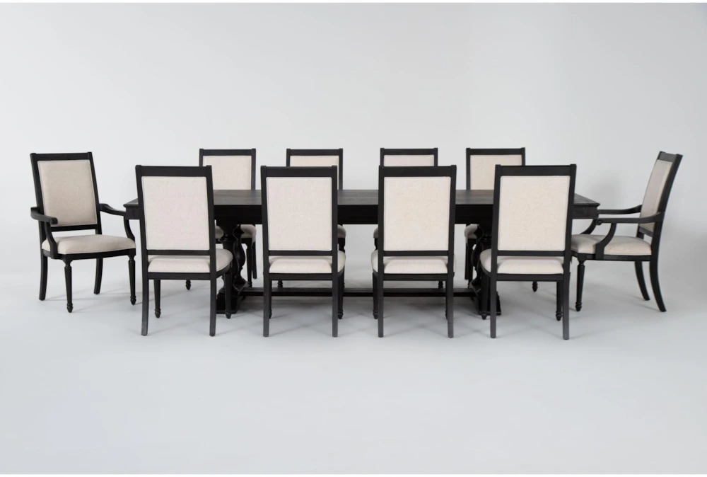 Chapleau III 92-120" Extendable Dining With Side Chair + Arm Chair Set For 10