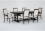 Chapleau III 92-120" Extendable Dining With Side Chair + Arm Chair Set For 6 - Side