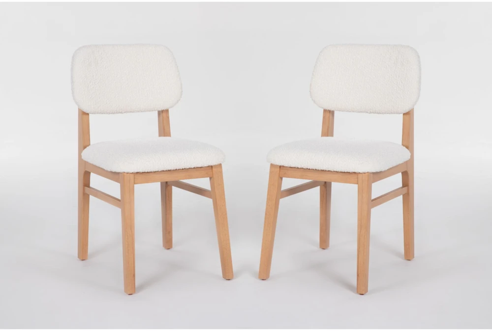 Catania Modern Boucle Dining Chair Set Of 2