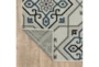 1'10"X7'6" Outdoor Rug-Spruce Tile Cobalt & Grey - Detail