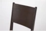 Nomad Brown Oak Dining Side Chair With Upholstered Seat - Detail