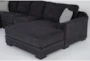 Archer Slate 142" 3 Piece Sectional with Right Arm Facing Oversized Chaise - Detail