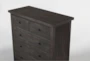 Dean Charcoal Queen Upholstered 3 Piece Bedroom Set With Larkin Espresso II Chest & Nightstand - Detail
