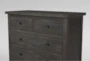Dean Sand Queen Upholstered 3 Piece Bedroom Set With Larkin Espresso II Chest & Nightstand - Detail