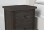 Dean Sand Queen Upholstered 3 Piece Bedroom Set With Larkin Espresso II Dresser & Nightstand - Detail