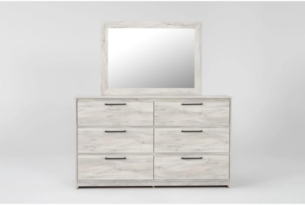Baylie White II 6-Drawer Dresser/Mirror