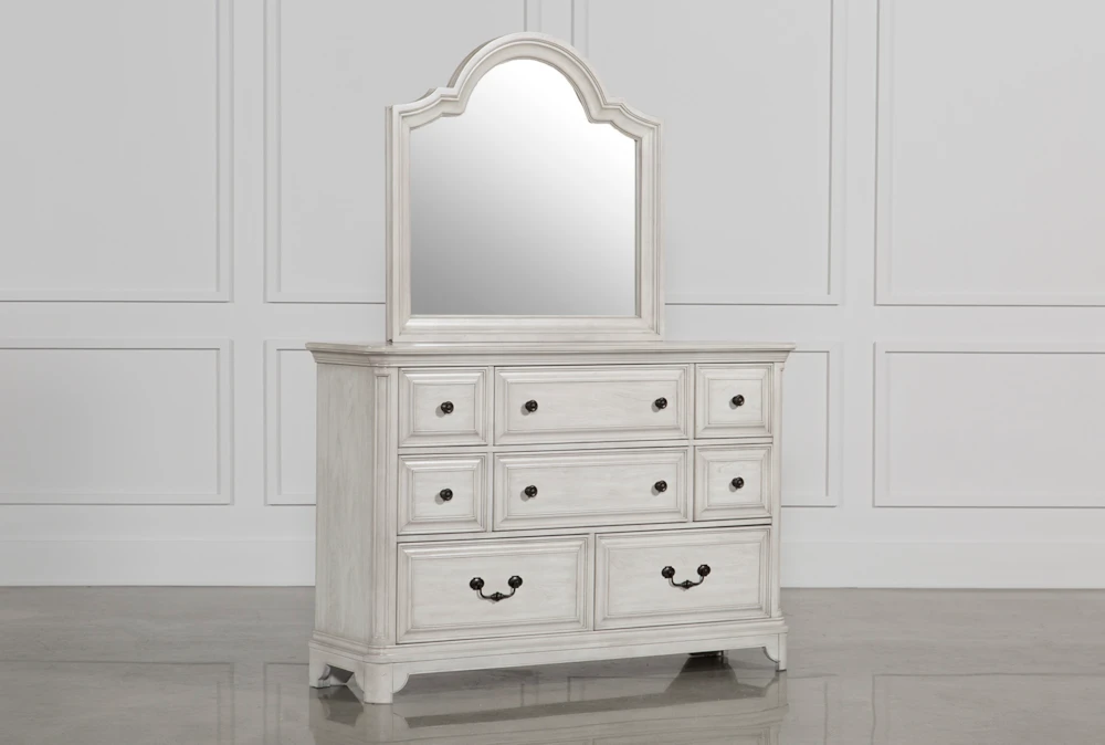 Kincaid White II 8-Drawer Dresser/Mirror