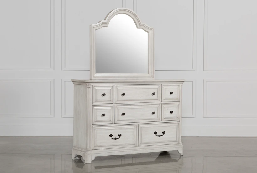 Kincaid White II 8-Drawer Dresser/Mirror - 360