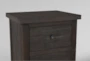 Larkin Espresso Twin Wood Panel 3 Piece Bedroom Set With Chest & Nightstand - Detail