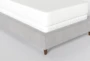 Dean Charcoal Twin Upholstered 3 Piece Bedroom Set With 2 Clark II 1 Drawer Nightstands - Detail