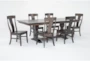 Barton Dew II 80-104" Extendable Dining With Side Chair Set For 6 - Side