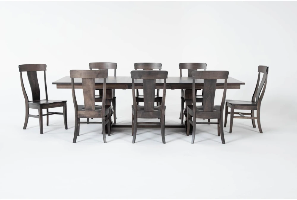 Barton Dew II 80-104" Extendable Dining With Side Chair Set For 8