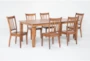 Hartfield Toffee II 66-90" Extendable Dining With Side Chair Set For 6 - Side