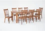 Hartfield Toffee II 66-90" Extendable Dining With Side Chair Set For 8 - Side