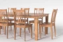 Hartfield Chocolate II 66-90" Extendable Dining With Side Chair Set For 8 - Detail