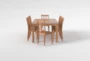 Hartfield Chocolate II 66-90" Extendable Dining With Side Chair Set For 8 - Side